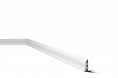 Плінтус NMC дюрополімерний FL3 WallStyl білий 55х17х2000 мм