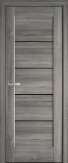 Міжкімнатні двері KFD Вена 400 мм Бук Графіт (PVC) скло Чорне
