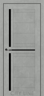 Міжкімнатні двері City Line Express ОSCAR 38мм Флорус 800 Бетон Чикаго Еко-touch скло сатін