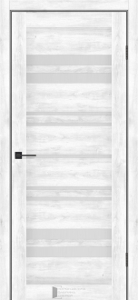 Міжкімнатні двері KFD Sonata Комфорт Дуб Сірий 800 мм Скло сатін