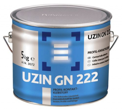 Контактный клей Uzin на основе растворителя для плинтусов, профилей и покрытий (0,6 кг)