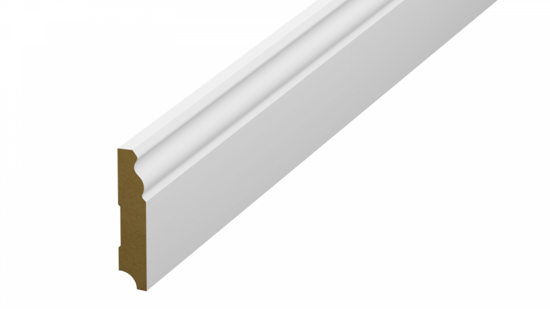 Плінтус Classen Naxos Pure+ білий 16х78х2400 мм