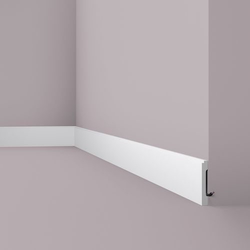 Плінтус NMC дюрополімерний FD1 WallStyl білий 100х15х2000 мм