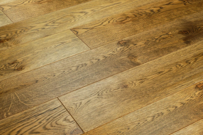 Паркетна дошка Ellwood T&amp;G 005 Дуб Прованс, УФ Олія, фаска V4, 1-смуговий дизайн, Рустик