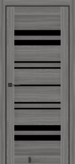 Міжкімнатні двері KFD Sonata Комфорт Шимо Антік 400 мм Скло чорне