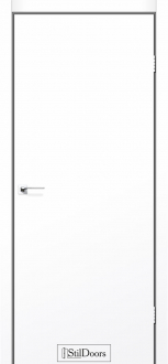 Міжкімнатні двері Stildoors Loft Лофт 400 Білий Мат (ПП), алюмінієвий торець