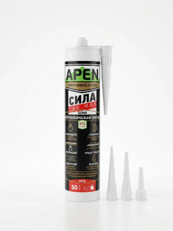 Клей-герметик APEN Сила ProMax білий 280 мл