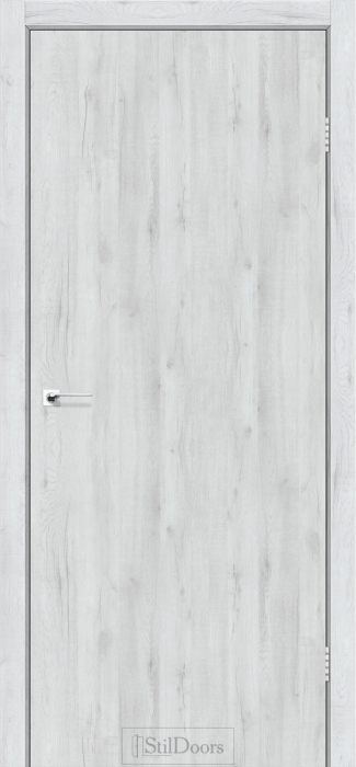 Міжкімнатні двері Stildoors Loft Лофт 600 Дуб Альпійський, чорний матовий торець