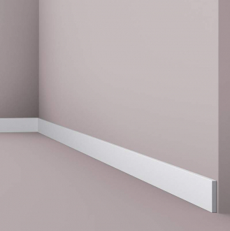 Плінтус NMC дюрополімерний FL10 WallStyl білий 50х8х2000 мм
