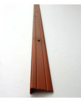 Анодований профіль УЛ120 кутовий, наскрізне кріплення, Розмір 25*10 мм, Довжина 90 см, Колір покриття: Вишня