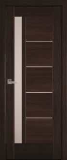 Міжкімнатні двері KFD Liberti Гранд Каштан 600 мм Скло сатін