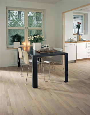 Паркетна дошка KAHRS SAND Oak  Sorrento Variation Matt lacquer, white, 3-strip