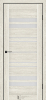 Міжкімнатні двері KFD Sonata Комфорт Дуб Гімалайський 900 мм Скло сатін