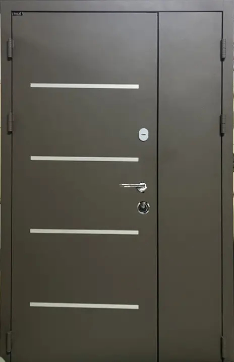 Двері вхідні Portala Стріт ALUMA 1 Metallic Grey - Дублін Дуб шато 1200*2040 мм Праві