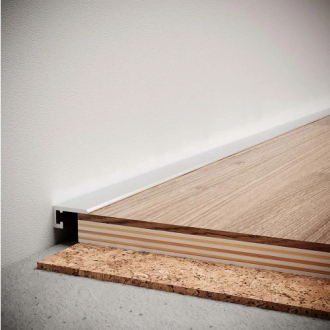 Профіль Мікро плінтус 6,5х12х2700 мм анодований сірий (NM10)