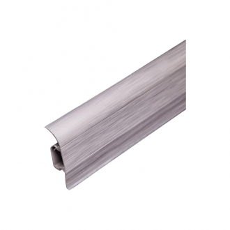 Плінтус ТІС 70 Срібло 56*18*2500 мм