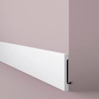 Плінтус NMC дюрополімерний FD15S WallStyl білий 150х18х2000 мм