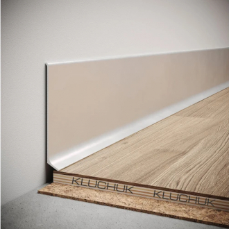 Плінтус алюмінієвий накладний 80х12х2700 мм анодований (N8012)